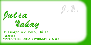 julia makay business card
