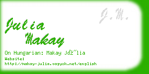 julia makay business card